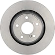 09.E232.11 Front, Driver or Passenger Side Brake Disc, Coated, Plain Surface, Vented, 5 Lugs, 320 mm, PRIME Series
