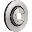 09.E232.11 Front, Driver or Passenger Side Brake Disc, Coated, Plain Surface, Vented, 5 Lugs, 320 mm, PRIME Series