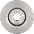 09.E232.11 Front, Driver or Passenger Side Brake Disc, Coated, Plain Surface, Vented, 5 Lugs, 320 mm, PRIME Series