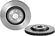 09.N246.21 Front, Driver or Passenger Side Brake Disc, Coated, Slotted, Vented, 5 Lugs, 380 mm, PRIME Series