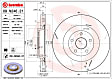 09.N246.21 Front, Driver or Passenger Side Brake Disc, Coated, Slotted, Vented, 5 Lugs, 380 mm, PRIME Series