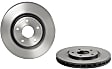 09.N248.11 Front, Driver or Passenger Side Brake Disc, Coated, Plain Surface, Vented, 5 Lugs, 330 mm, PRIME Series