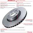 09.N255.21 Front, Driver or Passenger Side Brake Disc, Coated, Plain Surface, Vented, 5 Lugs, 300 mm, PRIME Series