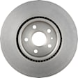 09.N303.11 Front, Driver or Passenger Side Brake Disc, Coated, Plain Surface, Vented, 5 Lugs, 345 mm, PRIME Series