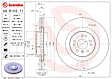 09.R103.11 Front Brake Disc, Plain Surface, Vented, 5 Lugs, 350 mm, Premium UV Coated Series