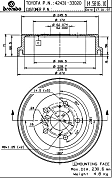 14.5816.10 Rear, Driver or Passenger Side Brake Drum