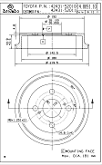 14.8891.10 Rear Brake Drum