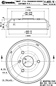 14.A683.10 Rear, Driver or Passenger Side Brake Drum
