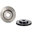 246421251207 Front, Driver or Passenger Side Brake Disc, Coated, Cross-Drilled, 5 Lugs, 295 mm, 2.0L, 4Cyl