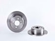 1990 BMW 325i - Rear, Driver or Passenger Side Brake Disc, Coated, Plain Surface, 4 Lugs, 258 mm, (258 X 10mm)