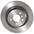 34216799369 Rear, Driver or Passenger Side Brake Disc, Coated, Plain Surface, 5 Lugs, 300 mm
