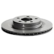 34216799369 Rear, Driver or Passenger Side Brake Disc, Coated, Plain Surface, 5 Lugs, 300 mm