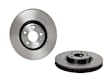 8R0615301G Front, Driver or Passenger Side Brake Disc, Plain Surface