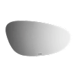 2826 Driver Side Mirror Glass, Non-Heated, No Blind Spot Feature No Auto-Dim