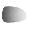 2840 Driver Side Mirror Glass, Non-Heated, No Blind Spot Feature No Auto-Dim