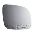 3628 Passenger Side Mirror Glass, Non-Heated, No Blind Spot Feature No Auto-Dim