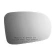 3735RSG Passenger Side Mirror Glass, Non-Heated, No Auto-Dim, Backing Plate Included