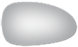3741 Passenger Side Mirror Glass, Non-Heated, No Auto-Dim