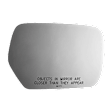 3771 Passenger Side Mirror Glass, Non-Heated, No Auto-Dim