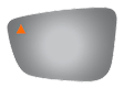 4720B Driver Side Mirror Glass, Non-Heated, With Blind Spot Glass No Auto-Dim