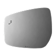 2022 Nissan Versa - Mirror Glass Driver Side, Blind Spot Indicator; Fits over existing mirror; Mirror only. Use existing LED; Fits heated or non-heated OE mirror; Non-heated mirror, Non-Heated, With Blind Spot Glass, No Auto-Dim