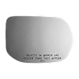 5203 Passenger Side Mirror Glass, Non-Heated, No Blind Spot Feature No Auto-Dim