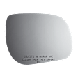 5230 Passenger Side Mirror Glass, Non-Heated, No Auto-Dim