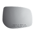5346 Passenger Side Mirror Glass, Non-Heated, No Blind Spot Feature No Auto-Dim, Backing Plate Not Included