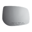 5346 Passenger Side Mirror Glass, Non-Heated, No Blind Spot Feature No Auto-Dim, Backing Plate Not Included
