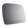 5416HRSG Passenger Side Mirror Glass, Heated, No Auto-Dim, Backing Plate Included