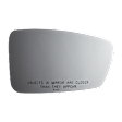 5423 Passenger Side Mirror Glass, Non-Heated, No Blind Spot Feature No Auto-Dim