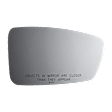 5423 Passenger Side Mirror Glass, Non-Heated, No Blind Spot Feature No Auto-Dim