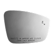 2016 Volkswagen Jetta - Mirror Glass Passenger Side, Blind Spot Indicator; Fits over existing mirror; Mirror only. Use existing LED; Fits heated or non-heated OE mirror; Non-heated mirror, Non-Heated, With Blind Spot Glass, No Auto-Dim