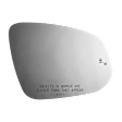 5562B Passenger Side Mirror Glass, Non-Heated, With Blind Spot Glass No Auto-Dim