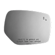 5635B Passenger Side Mirror Glass, Non-Heated, With Blind Spot Glass No Auto-Dim