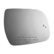 2013 Toyota Sienna - Mirror Glass Passenger Side, Blind Spot Indicator; Fits over existing mirror; Mirror is not auto-dimming; Mirror only. Use existing LED; Fits auto-dimming and non auto-dimming OE mirror; Fits heated OE mirror only; Non-heated mirror, Non-Heated