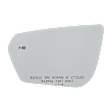2021 GMC Terrain - Mirror Glass Passenger Side, Blind Spot Indicator; Fits over existing mirror; Mirror only. Use existing LED; Mirror does not include blind spot indicator LED; Fits heated OE mirror only; Non-heated mirror, Non-Heated, With Blind Spot Glass