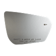 2021 GMC Terrain - Mirror Glass Passenger Side, Blind Spot Indicator; Fits over existing mirror; Mirror only. Use existing LED; Mirror does not include blind spot indicator LED; Fits heated OE mirror only; Non-heated mirror, Non-Heated, With Blind Spot Glass