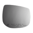 5787H Passenger Side Mirror Glass, Heated, No Auto-Dim