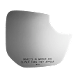5825 Passenger Side, Lower Mirror Glass, Non-Heated, No Auto-Dim