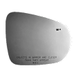 5863B Passenger Side Mirror Glass, Non-Heated, With Blind Spot Glass No Auto-Dim