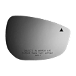 5892B Passenger Side Mirror Glass, Non-Heated, With Blind Spot Glass No Auto-Dim