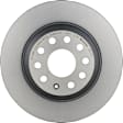 2017 Audi TT Quattro - Rear Brake Disc and Pad Kit, UV Coated, Plain Surface, 5 Lugs, 300 mm, Ceramic, 2.0L 4Cyl, PRIME UV Coated Series