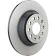 2017 Audi TT Quattro - Rear Brake Disc and Pad Kit, UV Coated, Plain Surface, 5 Lugs, 300 mm, Ceramic, 2.0L 4Cyl, PRIME UV Coated Series