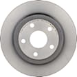KT00850 Rear Brake Disc and Pad Kit, UV Coated, Plain Surface, 5 Lugs, 330 mm, Ceramic, PRIME UV Coated Series