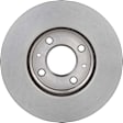 KT00893 Front Brake Disc and Pad Kit, UV Coated, Plain Surface, 4 Lugs, 256 mm, Ceramic, PRIME UV Coated Series