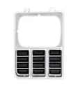 04-328 Passenger Side Headlight Bezel, Argent