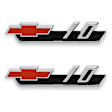 04-565 Emblem - Polished, Fender, Direct Fit, Set of 2