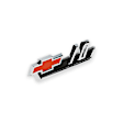 04-565 Emblem - Polished, Fender, Direct Fit, Set of 2