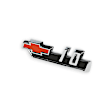 04-565 Emblem - Polished, Fender, Direct Fit, Set of 2
